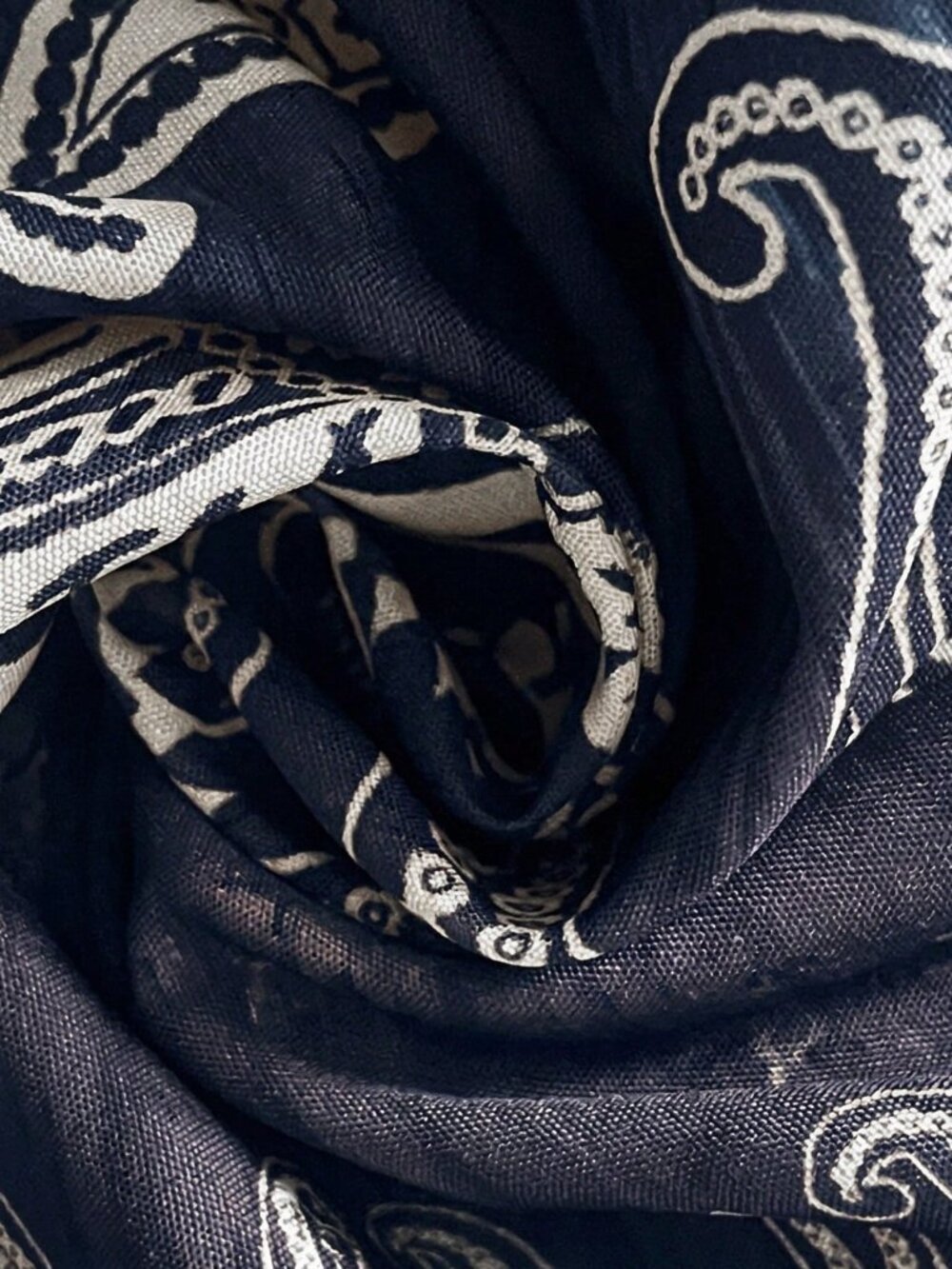 Navy Blue Boho Women's Long Printed Maxi Trousers - Picture 7 of 7